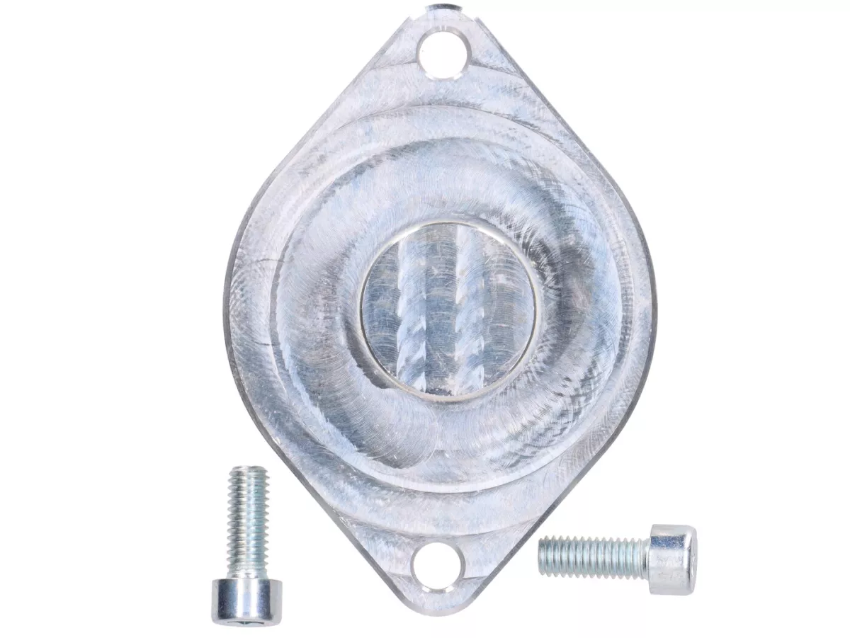 Cover plate for starter motor opening in engine case -DDL TUNING- Piaggio 125-180cc AC/LC 2-stroke Maxi - Gilera Runner FX/FXR 125-180, Italjet Dragster 125-180