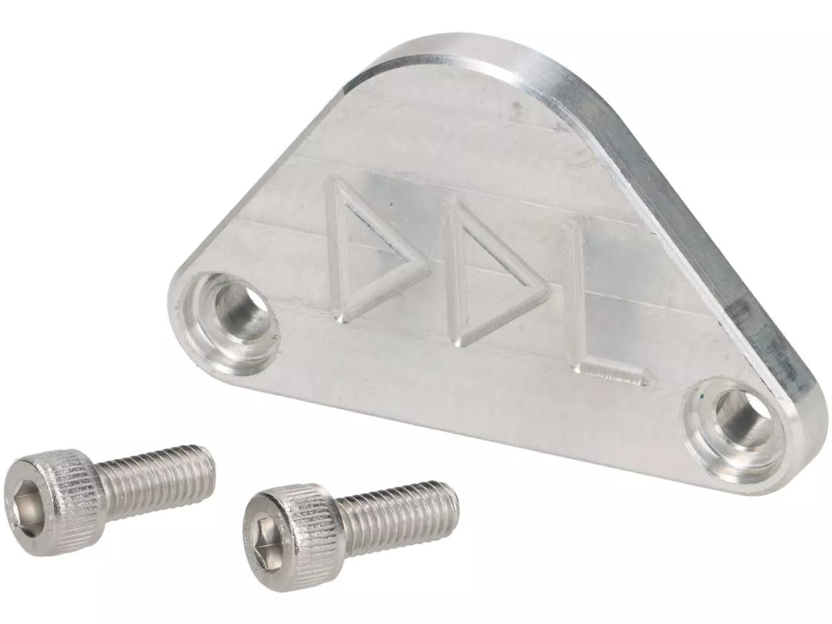 Water pump cover plate -DDL TUNING- Piaggio 125-180cc LC 2-stroke Maxi - Gilera Runner FX/FXR 125-180, Italjet Dragster 125-180 - required if the oil pump is to be removed