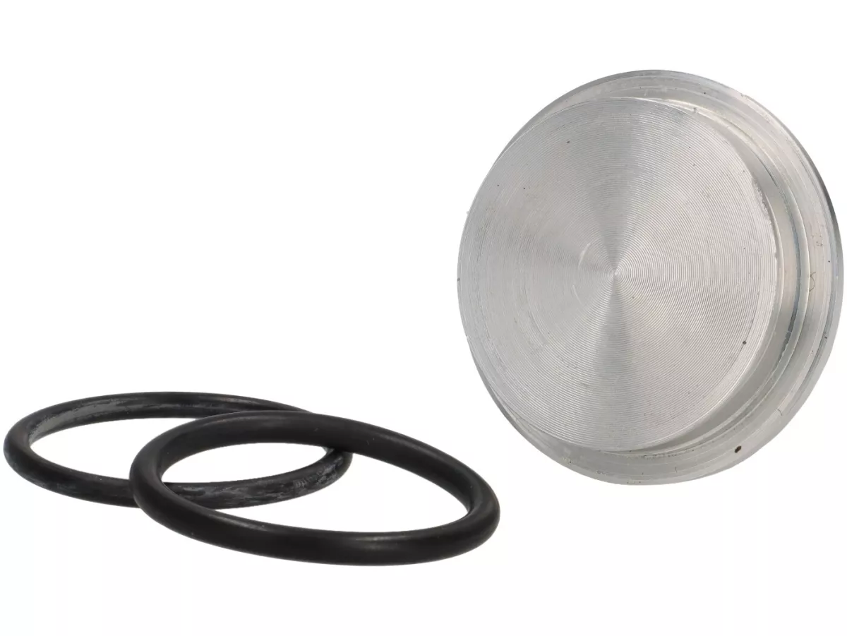 Cover Inspection hole Variodeckel -DDL TUNING Alu CNC- Piaggio 125-180ccm LC 2-stroke Maxi - Gilera Runner FX/FXR 125-180, Italjet Dragster 125-180 - replaces the original rubber plug