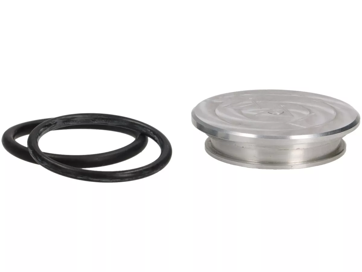 Cover Inspection hole Variodeckel -DDL TUNING Alu CNC- Piaggio 125-180ccm LC 2-stroke Maxi - Gilera Runner FX/FXR 125-180, Italjet Dragster 125-180 - replaces the original rubber plug