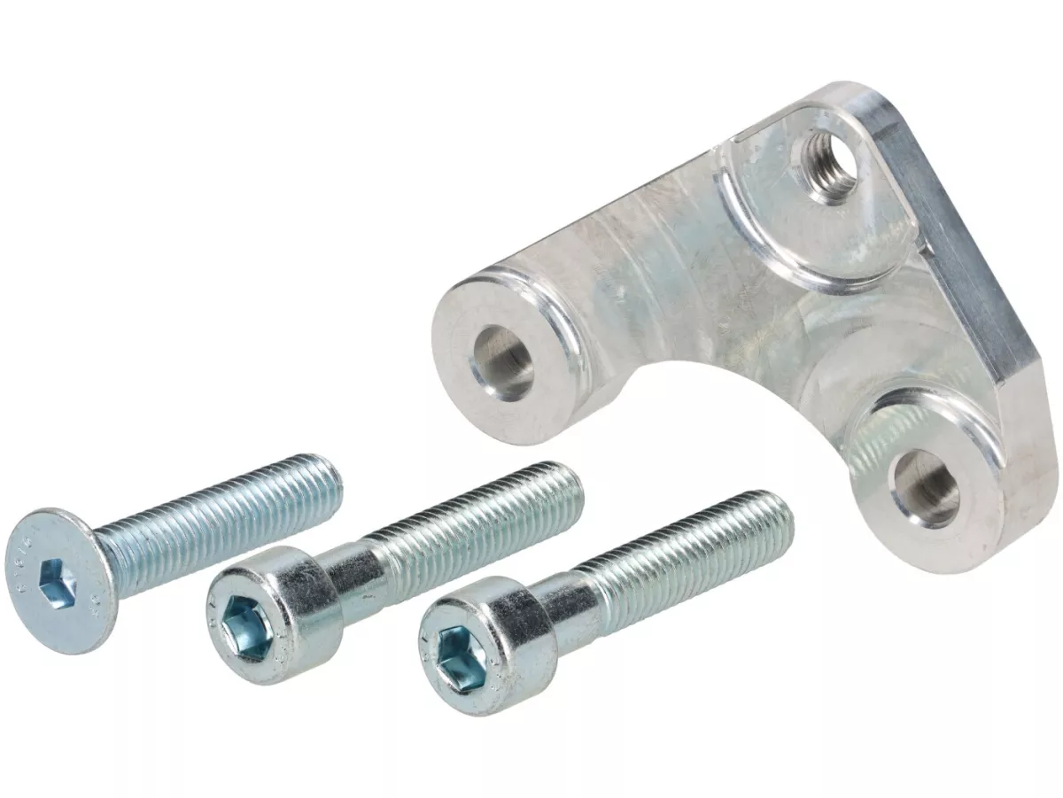 Reinforcement plate rear brake caliper -DDL TUNING CNC aluminium- Piaggio 125-180ccm AC/LC 2-stroke Maxi - Gilera Runner FX/FXR 125-180, Italjet Dragster 125-180