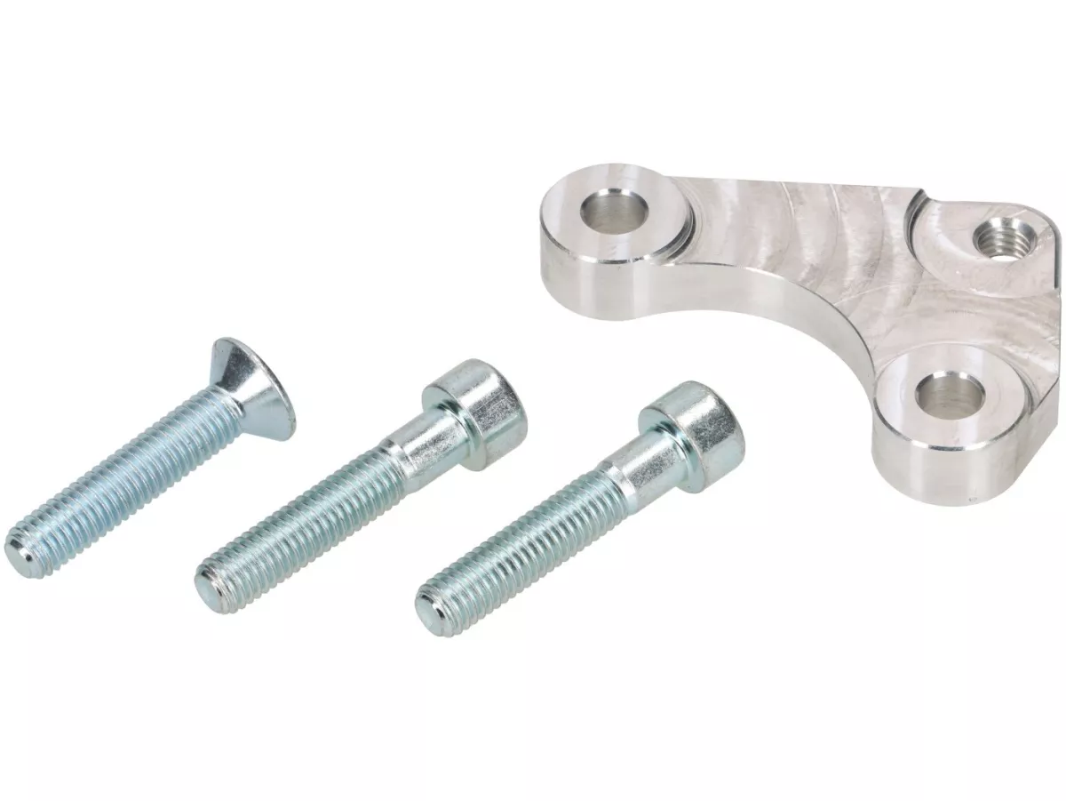 Reinforcement plate rear brake caliper -DDL TUNING CNC aluminium- Piaggio 125-180ccm AC/LC 2-stroke Maxi - Gilera Runner FX/FXR 125-180, Italjet Dragster 125-180