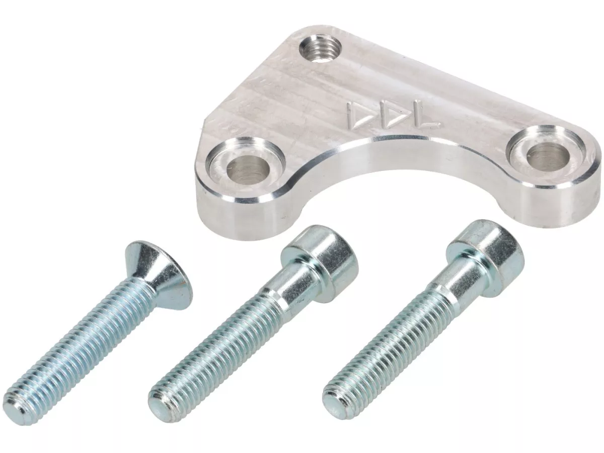 Reinforcement plate rear brake caliper -DDL TUNING CNC aluminium- Piaggio 125-180ccm AC/LC 2-stroke Maxi - Gilera Runner FX/FXR 125-180, Italjet Dragster 125-180
