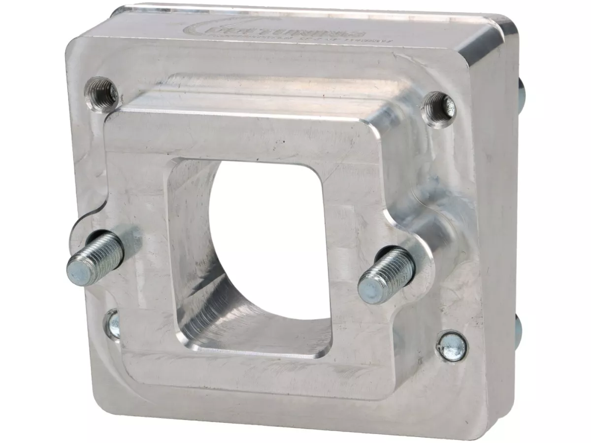 Collettore di aspirazione -DDL Tuning Alu CNC- Piaggio 2 tempi Maxi - AW=40mm, passaggio=35mm