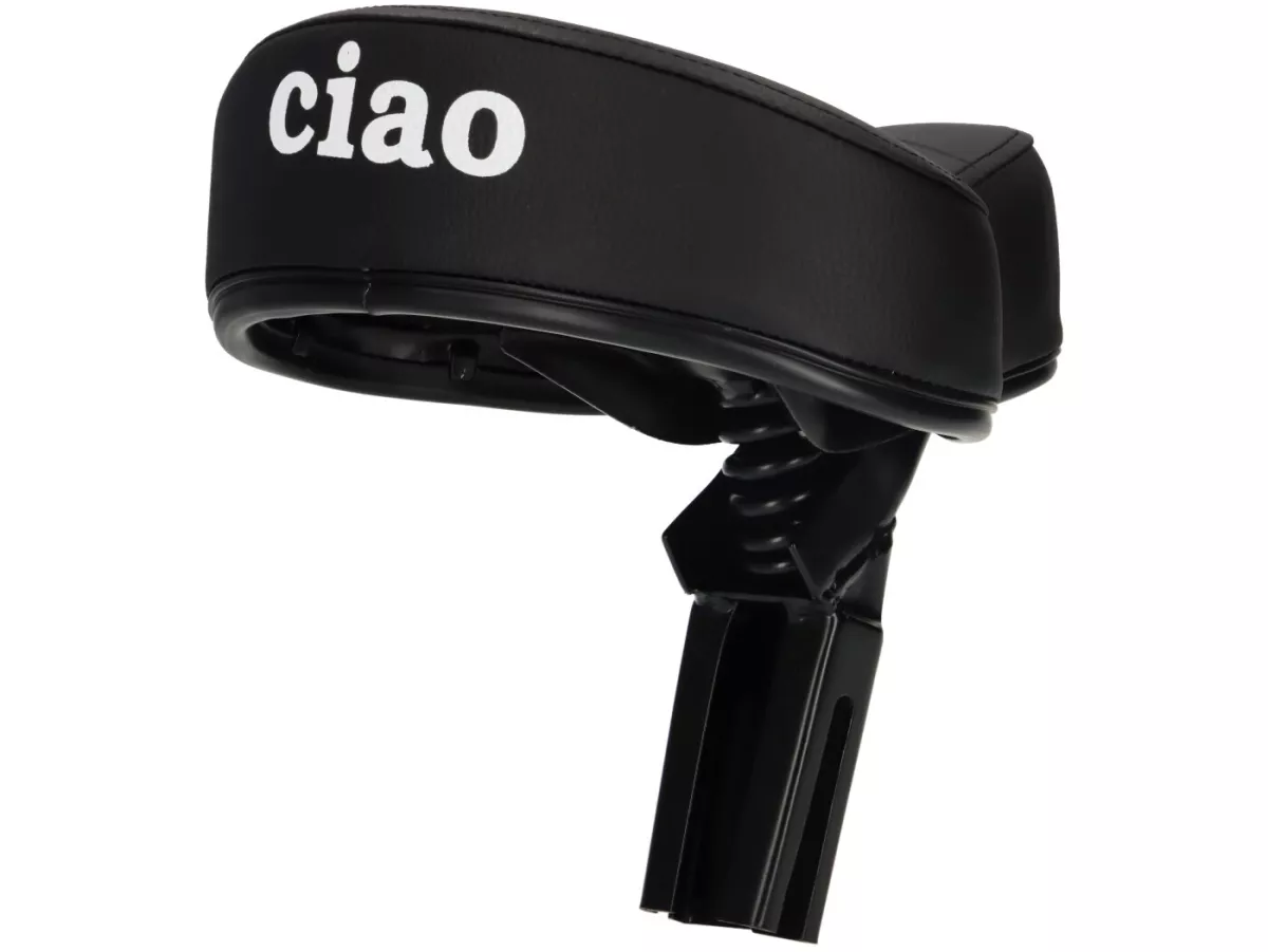 Sattel -DMP- Piaggio Ciao - quadratische Sattelstütze - schwarz