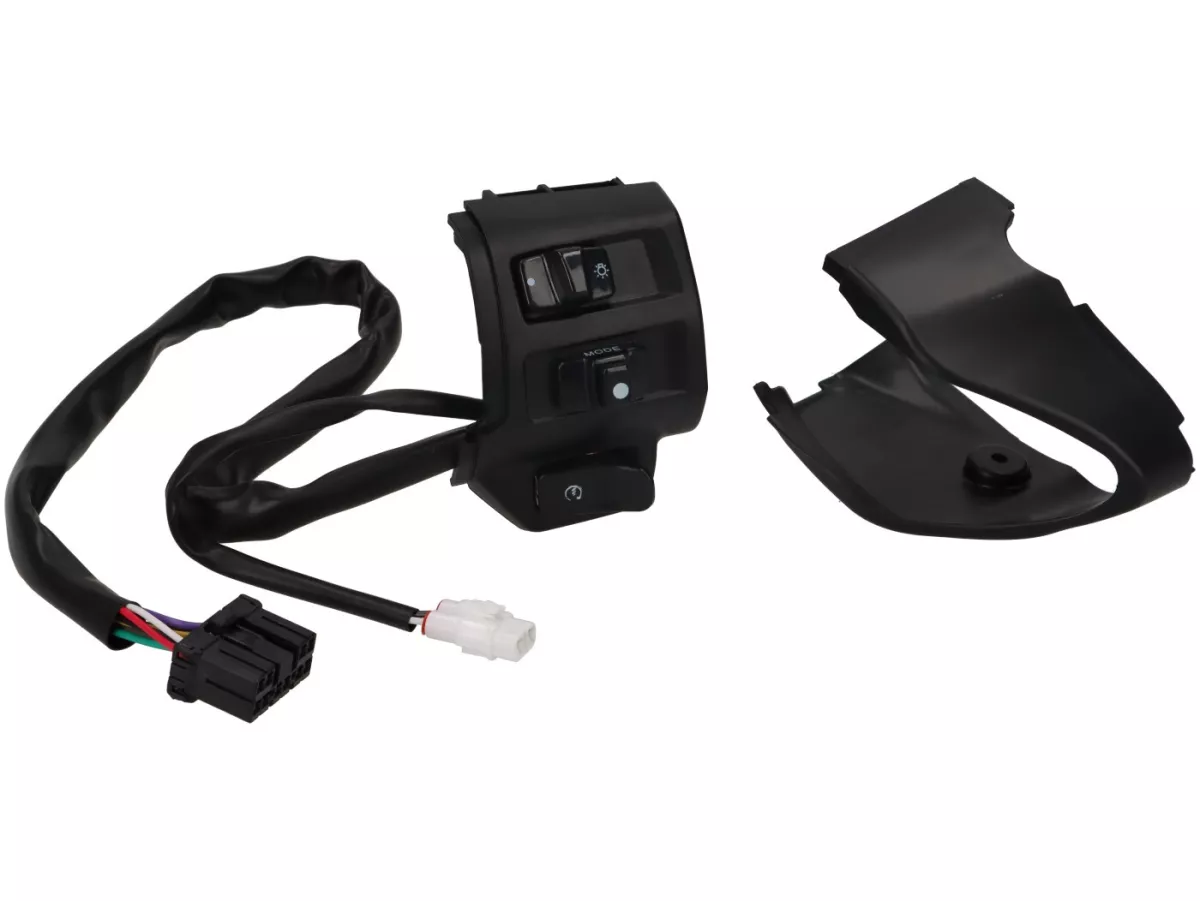 Switch right hand side -DMP- VESPA Primavera 125-150, Sprint 125-150 - incl. front cover - matt black