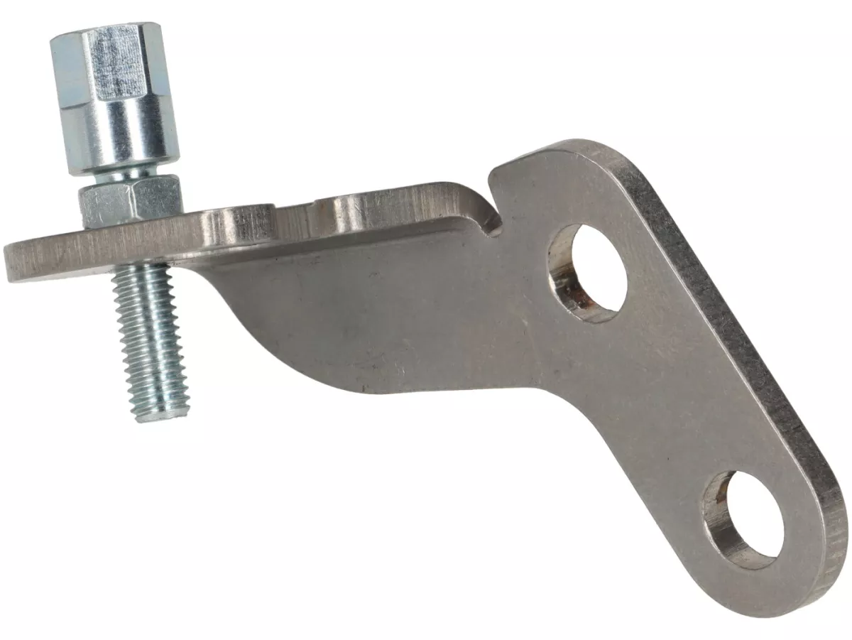 Tôle de maintien du câble de frein/d'embrayage sur le moteur -FRT- Vespa V50, 50N Special, V90, SS50, SS90, PV125, ET3, PK - inox