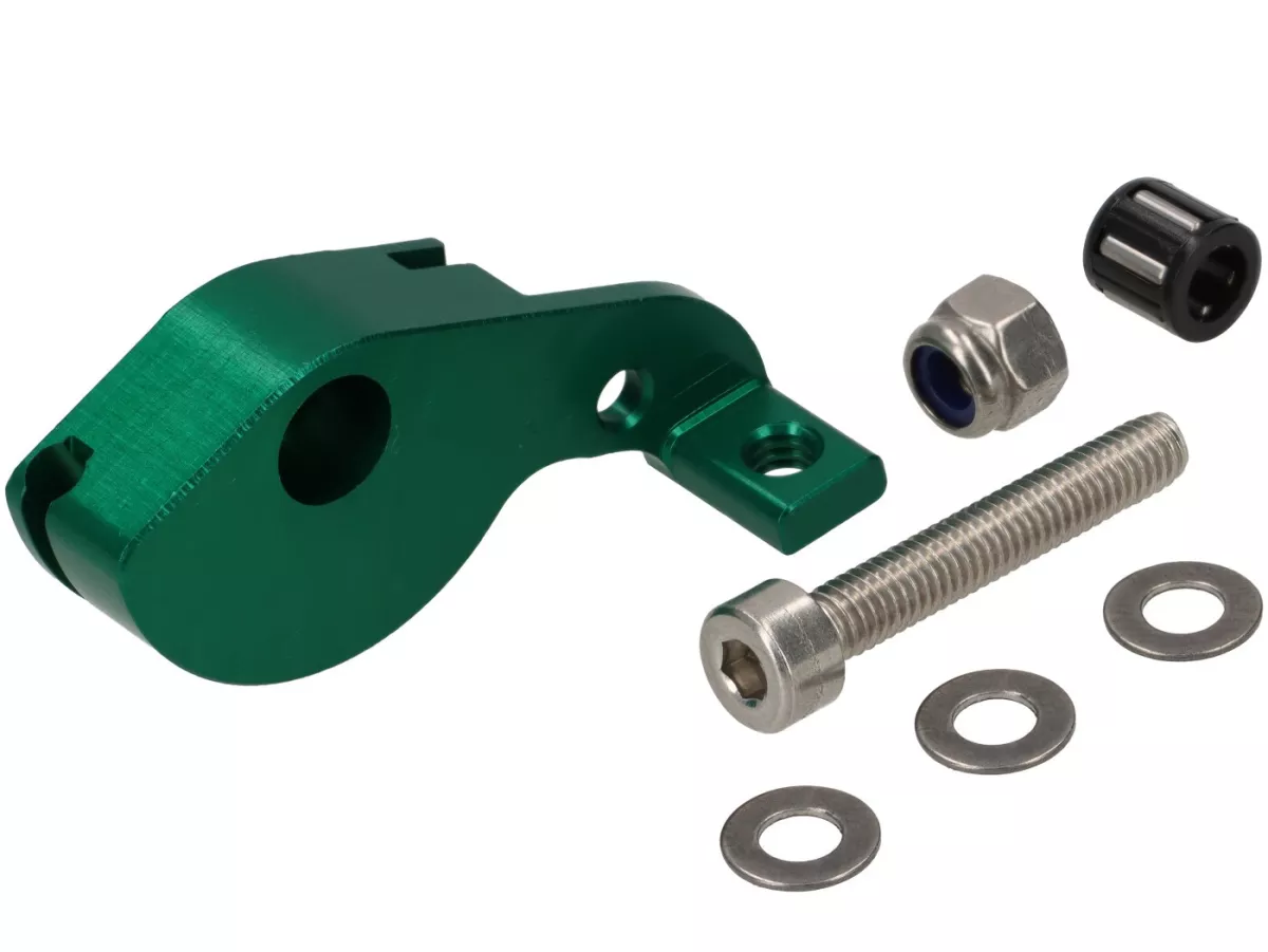 Acelerador rápido -FRT para Dell'Orto SHBC19 p.ej. Vespa PV125, ET3- aluminio, anodizado - se utiliza para la tapa del carburador / varillaje del cable del acelerador