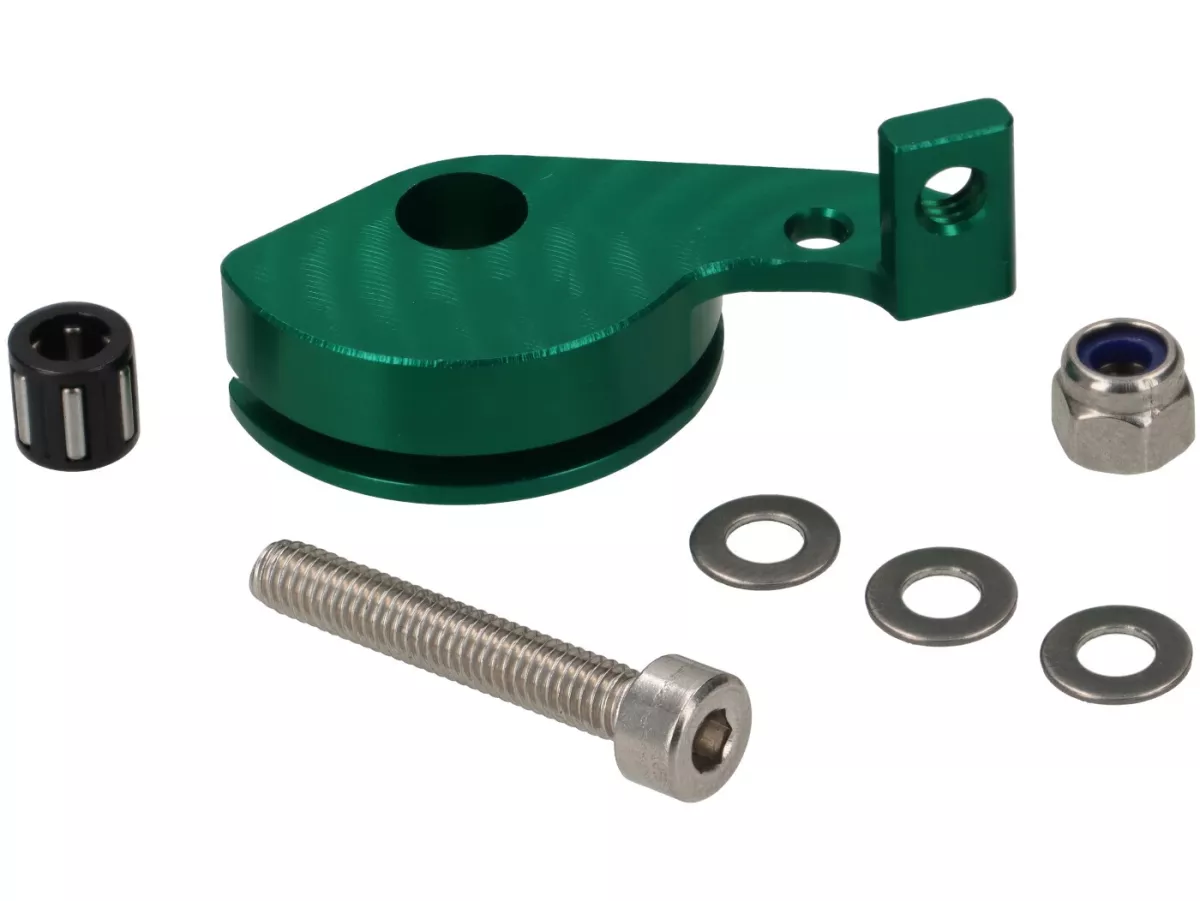Acelerador rápido -FRT para Dell'Orto SHBC19 p.ej. Vespa PV125, ET3- aluminio, anodizado - se utiliza para la tapa del carburador / varillaje del cable del acelerador