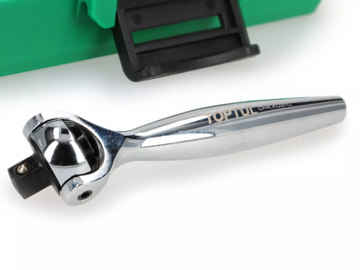 Set kunci pas soket (kotak ratchet) Mini -TOPTUL 1/4- 4mm-14mm - 23 buah