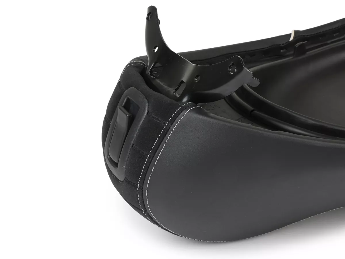 Selle -PIAGGIO- Vespa Primavera 50 (2015-23), Sprint 50 (2015-23) - noir/couture blanche