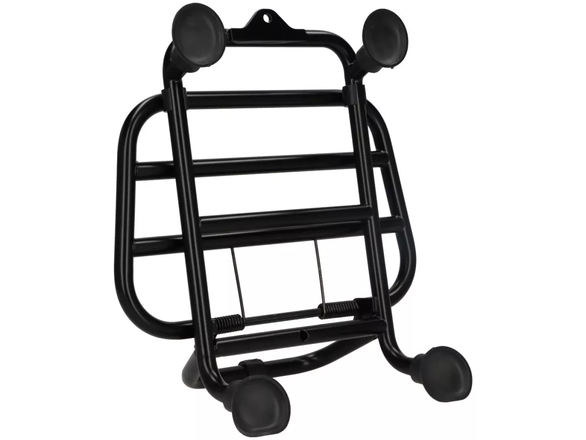 Portapacchi anteriore pieghevole -PIAGGIO- Vespa GTS/GTS Super 125/300 (2019-), GTV300 (2019-) - HPE, Supertech, Super Sport, Sei Giorni, Keyless - nero