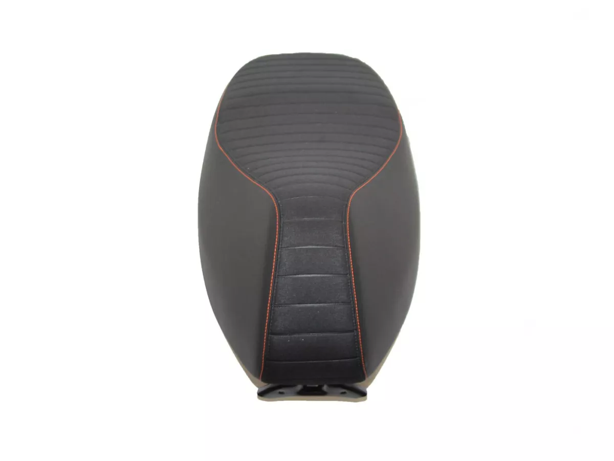 Kursi -PIAGGIO- Vespa GTS Super Sport 125 Keyless, GTS Super Sport 300 Keyless - hitam, oranye pipa