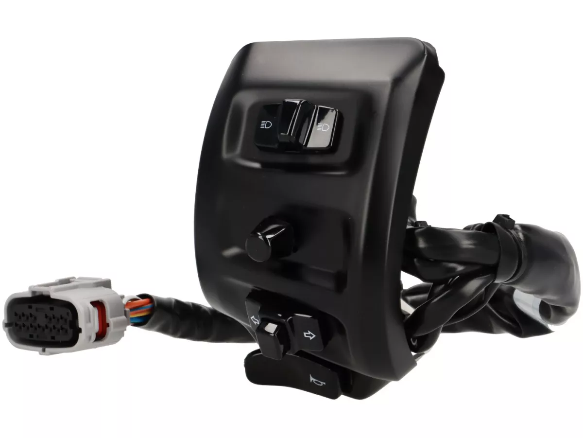 Switch unit, matt black, lhs -PIAGGIO- Vespa GTS 125 ((ZAPMD3400), Vespa GTS 310 HPE (ZAPMD3500)