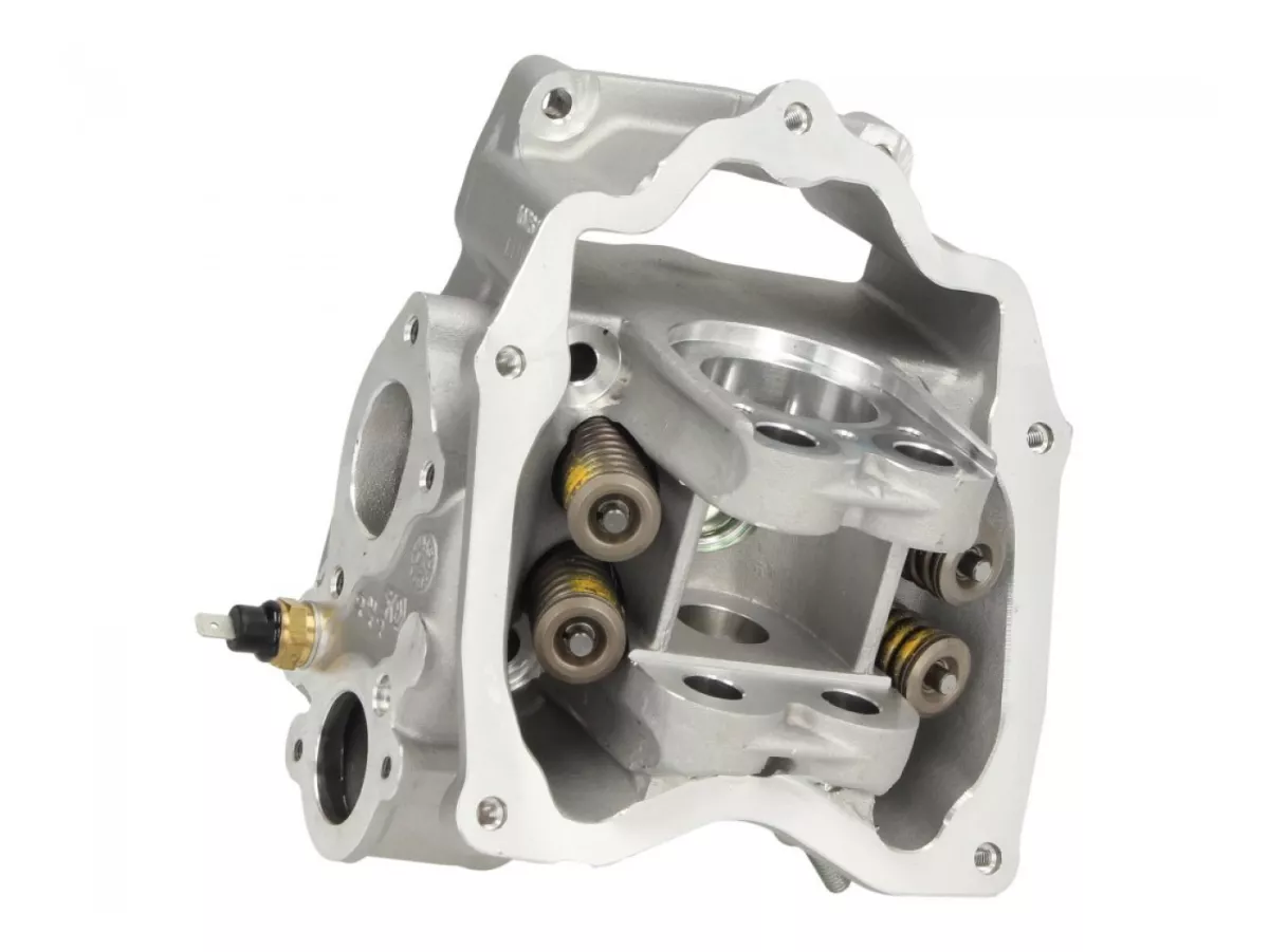 Cylinder head -PIAGGIO- Vespa GTS 125 (ZAPM31300), Vespa GTV 125 (ZAPM31301), Piaggio Beverly 125 (ZAPM28900, ZAPM28901), Piaggio Carnaby 125 (ZAPM60200), Piaggio Carnaby 200 (ZAPM60100), Piaggio MP3 125 (ZAPM47300, ZAPM47301), Piaggio X7 125 (ZAPM62100),