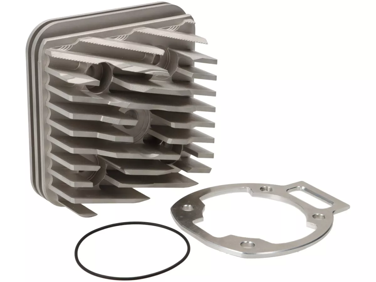 Cylinder head CNC -HEIKOTUNING- Piaggio 125-150 ccm 2-stroke AC - For Malossi 172 with crankshaft 55mm stroke - incl. O-ring and spacer