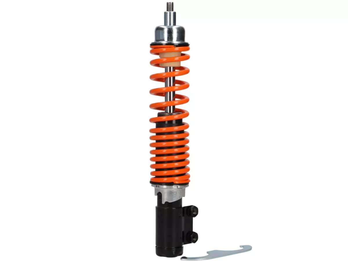 Shock absorber front -CARBONE HI-TECH- Vespa GTL, GTS, GTV 125-300 -2014/2017-2022 - black/orange