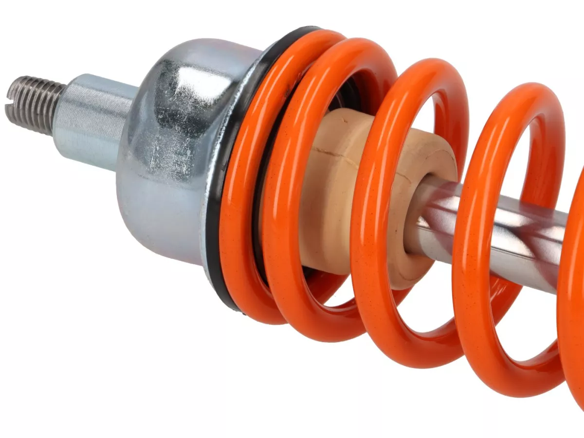 Shock absorber front -CARBONE HI-TECH- Vespa GTL, GTS, GTV 125-300 -2014/2017-2022 - black/orange