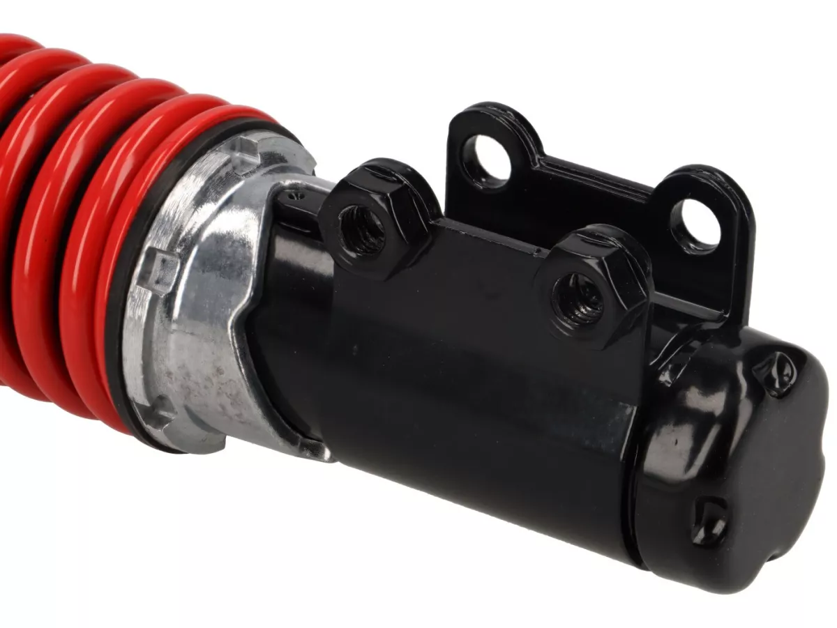 Shock absorber front -CARBONE HI-TECH- Vespa GTL, GTS, GTV 125-300 -2014/2017-2022 - black/red