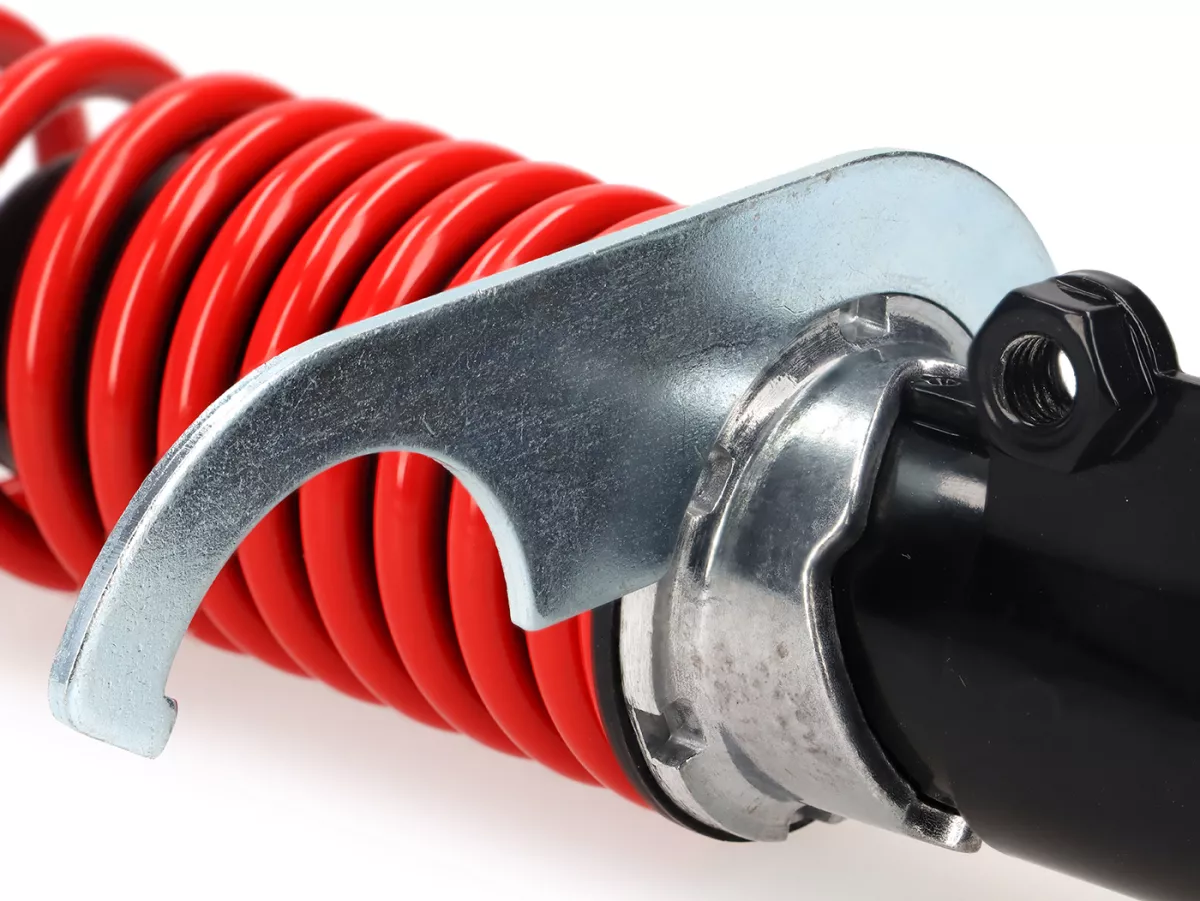 Shock absorber front -CARBONE HI-TECH- Vespa GTL, GTS, GTV 125-300 -2014/2017-2022 - black/red