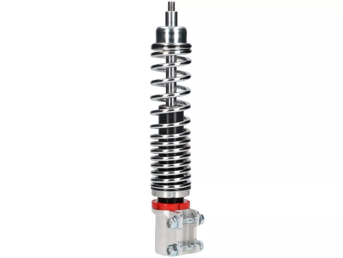 Shock absorber front -CARBONE HI-TECH- Vespa GTL, GTS, GTV 125-300 -2014/2017-2022 - 270-285mm - chrome/chrome