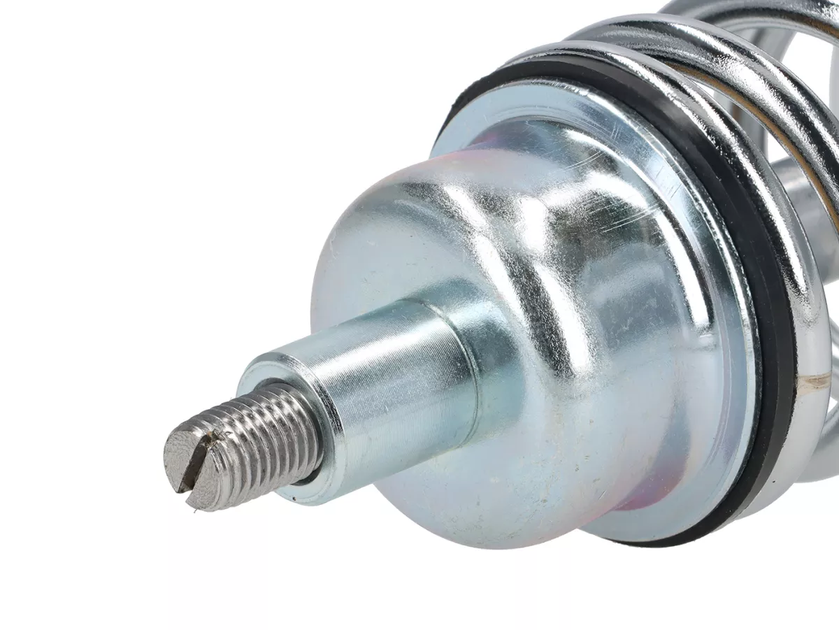 Shock absorber front -CARBONE HI-TECH- Vespa GTL, GTS, GTV 125-300 -2014/2017-2022 - 270-285mm - chrome/chrome