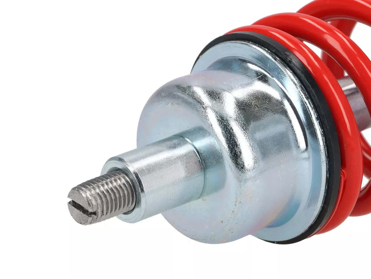 Shock absorber front -CARBONE HI-TECH- Vespa GTL, GTS, GTV 125-300 -2014/2017-2022 - 270-285mm - black/red