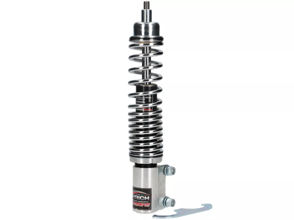 Shock absorber front -CARBONE HI-TECH-  Vespa GTS 125-300 Keyless - chrome/chrome