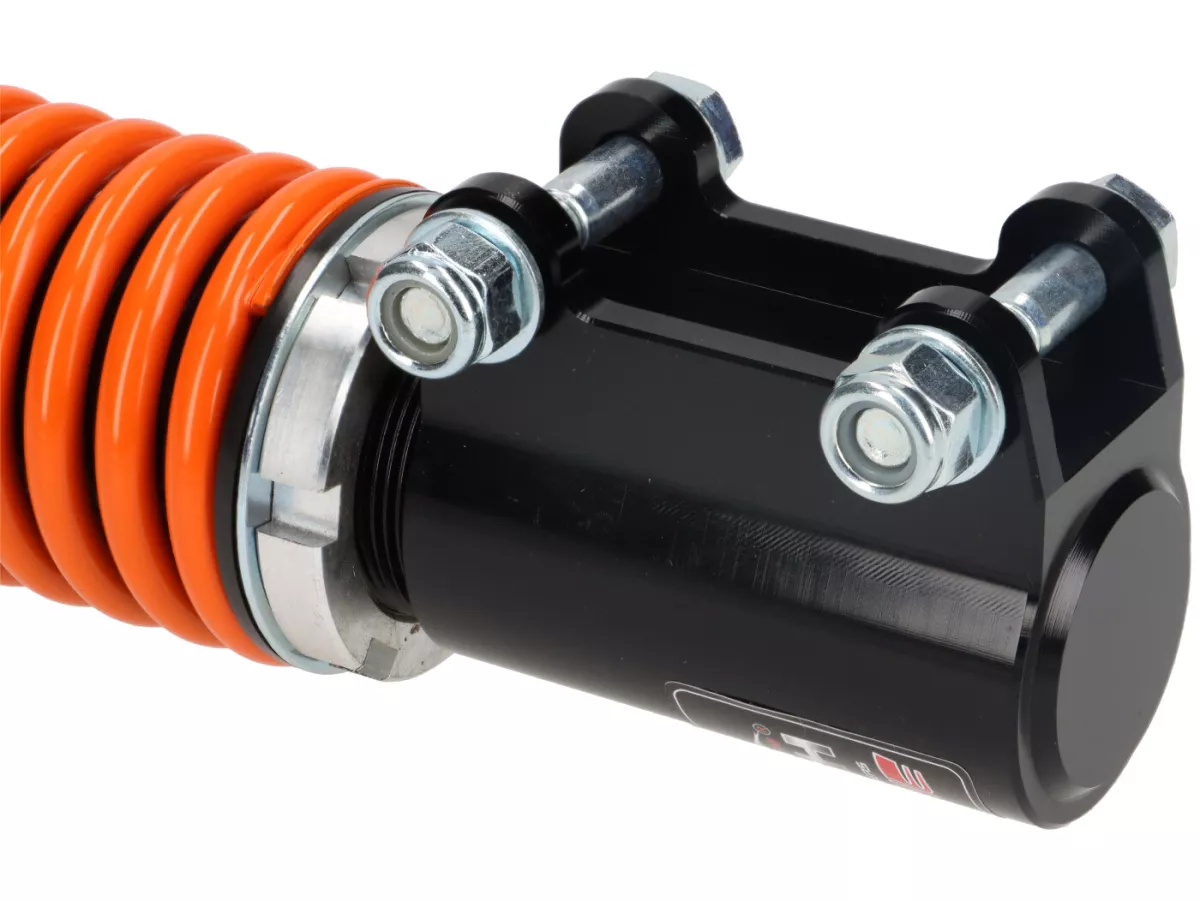 Shock absorber front -CARBONE HI-TECH-  Vespa GTS 125-300 Keyless - black/orange