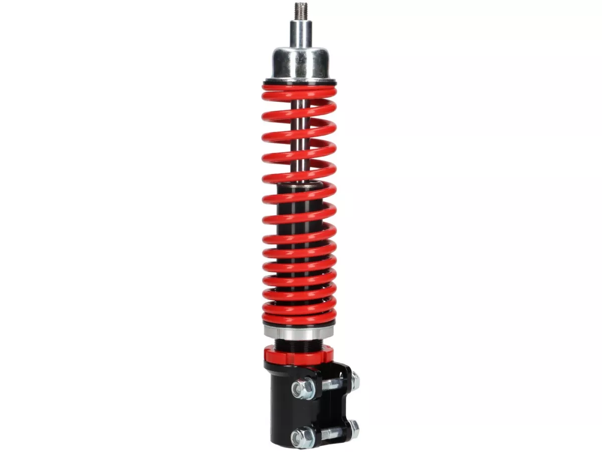 Shock absorber front -CARBONE HI-TECH- Vespa Primavera/Sprint 50-150 2017-2023 - 255-275mm - black/red