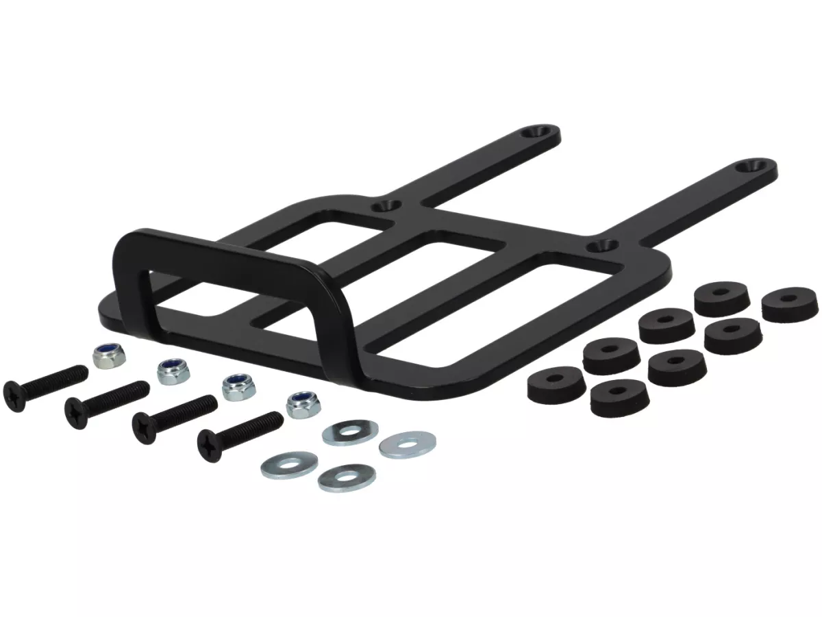 Rear rack Sprint Rack for Ancellotti style seats -JOCKEYS BOXENSTOP- Sprint Rack- Lambretta LI (series 3), LIS, SX, TV (series 3), DL, GP - black