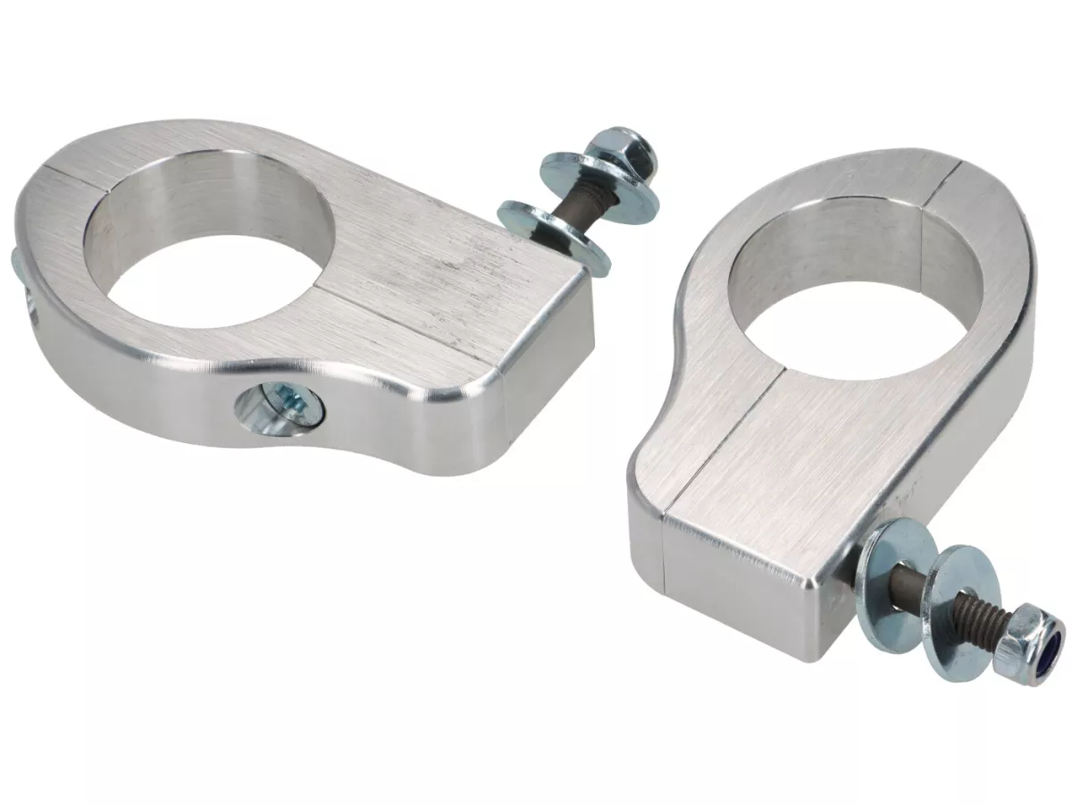 Shock absorber mount top -JOCKEYS BOXENSTOP- Aluminium CNC- Lambretta LI Series 2, 3 - LI, LIS, SX, TV, GT, DL, GP (fork diameter 34mm)