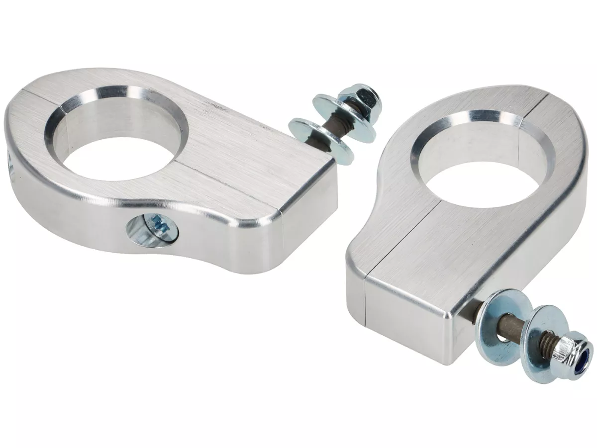 Shock absorber mount top -JOCKEYS BOXENSTOP- Aluminium CNC- Lambretta J50, J100, J125 (fork diameter 30mm)