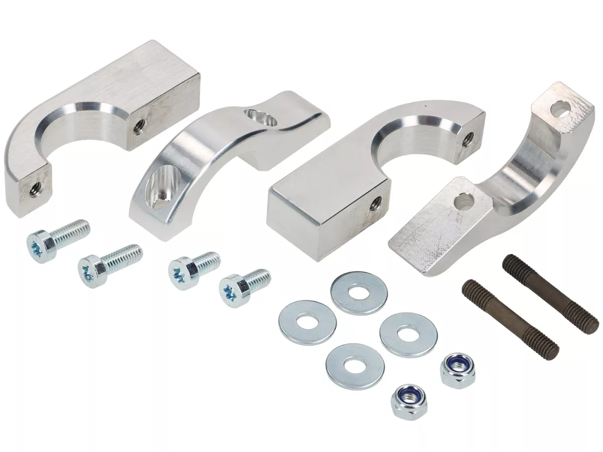 Shock absorber mount top -JOCKEYS BOXENSTOP- Aluminium CNC- Lambretta J50, J100, J125 (fork diameter 30mm)