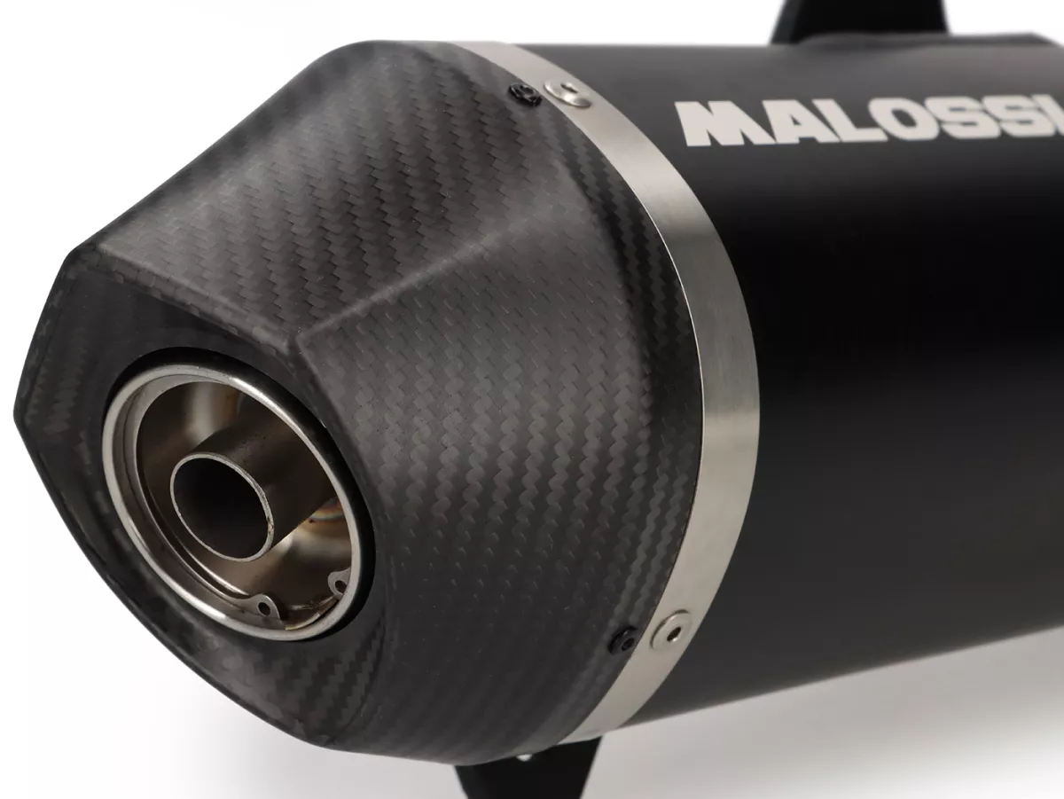 Exhaust -MALOSSI- RX homologiert, Black Edition - Vespa GTS, GTS Super, GTS Super Sport, Super Tech 125cc i.e. (2021-) Euro5
