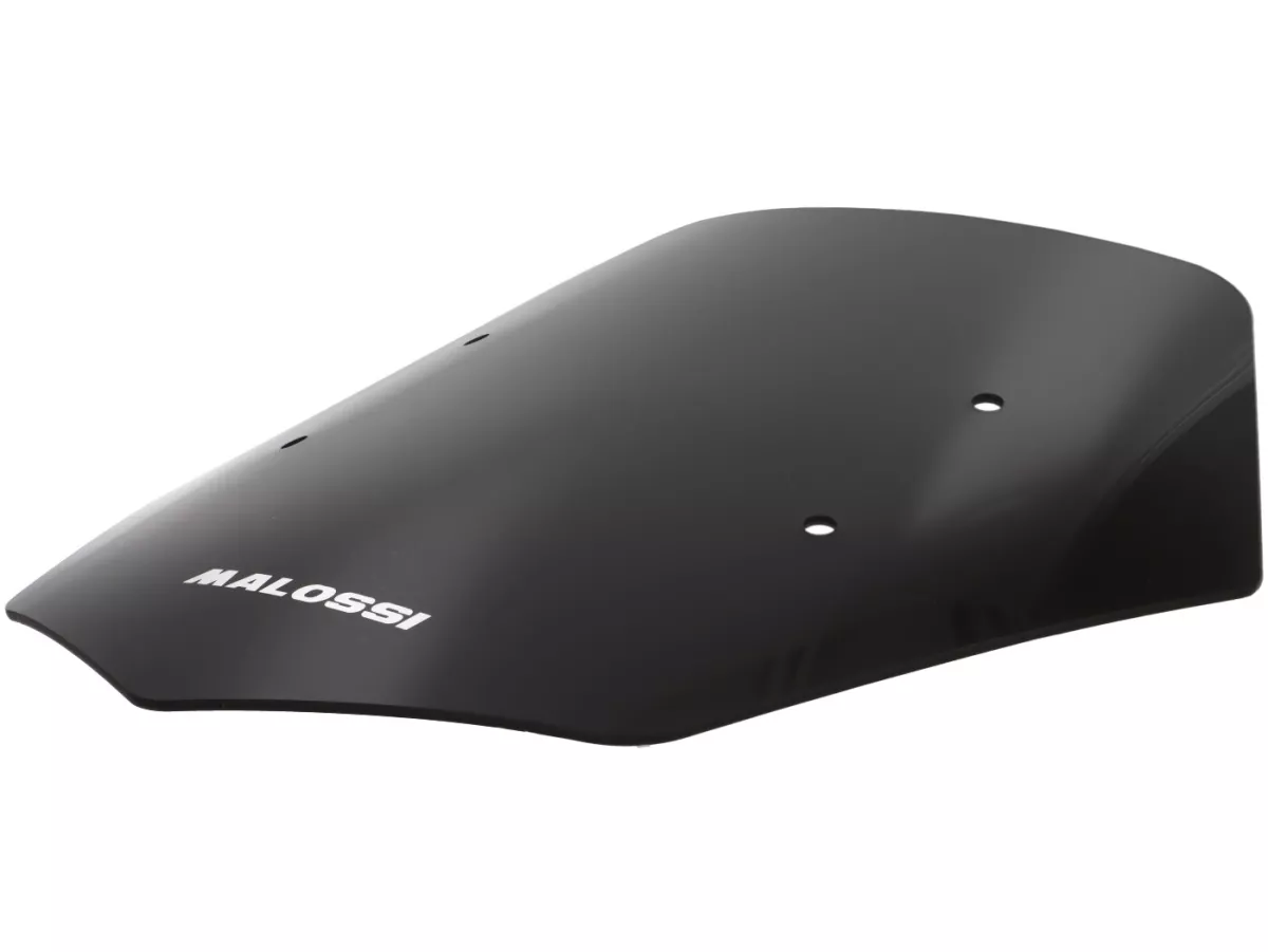 Windshield -MALOSSI- 350x300mm, Sport Screen, smoky gray dark- Italjet Dragster ie 125-300