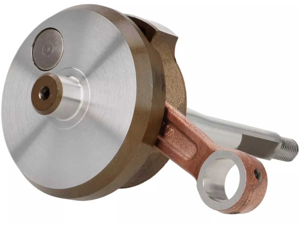 Crankshaft RHQ -MALOSSI- Piaggio Ciao, Boss, Boxer, SI, Grillo, Bravo, Superbravo, PX (43mm stroke for 12mm gudgeon pin)