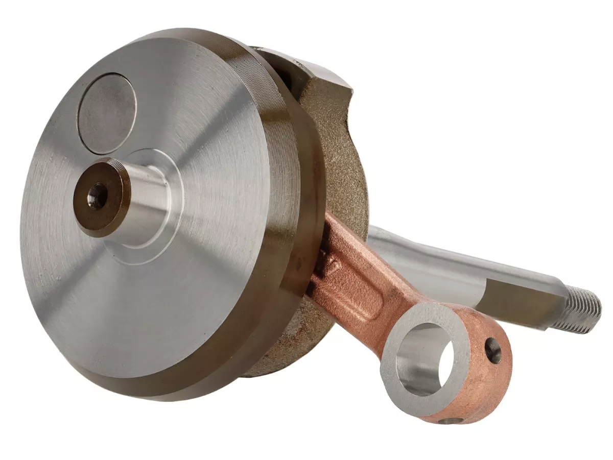 Crankshaft RHQ -MALOSSI- Piaggio Ciao, Boss, Boxer, SI, Grillo, Bravo, Superbravo, PX (43mm stroke for 10mm gudgeon pin)