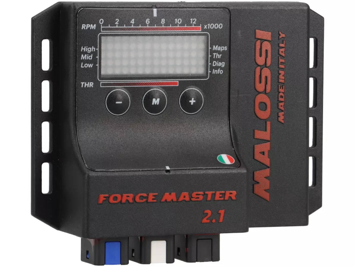 Control device fuel injection -MALOSSI- Forcemaster 2.1 - electronic controller -  Vespa GTS 125 E3, Piaggio Beverly 125 E3, MP3 125 E3, X7 Evo 125 E3, Gilera Nexus 125 E3, Aprilia SR Max 125 E3