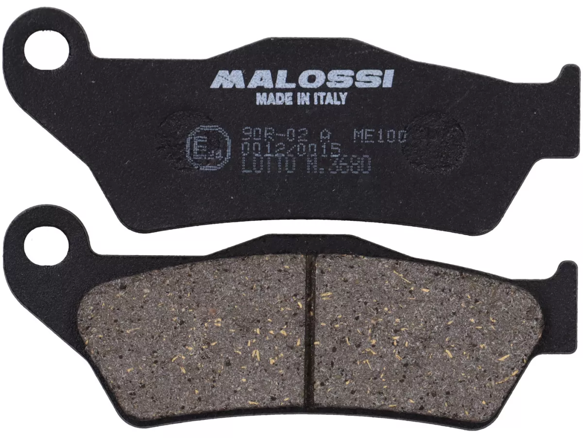 Plaquettes de frein -MALOSSI- Sport - homologué 93.9x36.5mm - ITALJET Dragster ie 125-300, GILERA Nexus 500cc (2003) (av.), Nexus i.e. 250cc (2006) (av.), Nexus i.e. SP 500cc (2006) (av.), MALAGUTI Madison 180cc (2002) (av.), Madison 200cc (2004) (av.), M