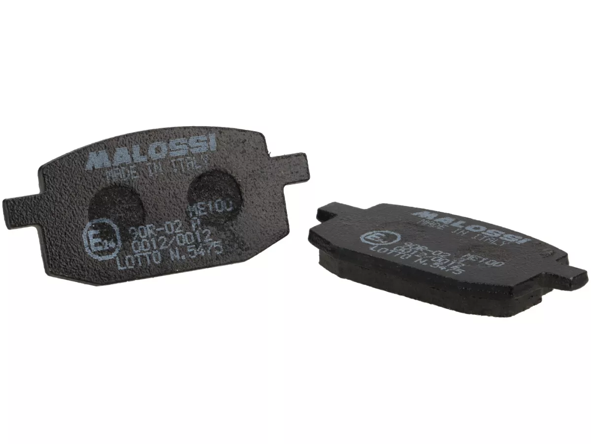 Brake pads -MALOSSI- Sport - homologiert - 61x27,6mm- YAMAHA Target CR 50cc 1991 (f), CR Z 50cc 1994 (f), CR Target 90cc 1991 (f), Jog R 50cc 1994-2001 (f), Jog 90cc 1990 (f), Target 50cc 1994 (f), ITALJET Bazooka 50cc 1994 (f), Pista 2 50cc 1992 (f), Yan