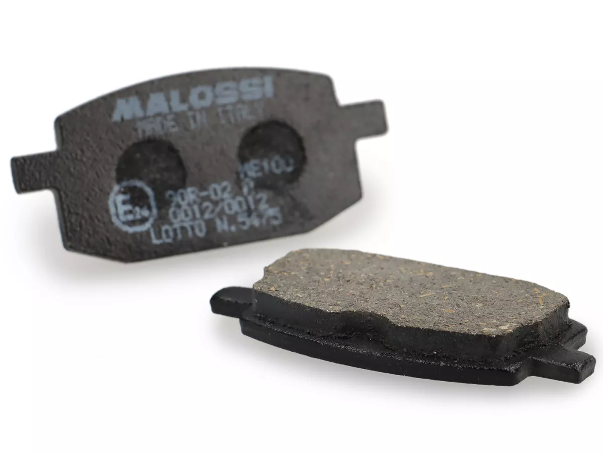 Brake pads -MALOSSI- Sport - homologiert - 61x27,6mm- YAMAHA Target CR 50cc 1991 (f), CR Z 50cc 1994 (f), CR Target 90cc 1991 (f), Jog R 50cc 1994-2001 (f), Jog 90cc 1990 (f), Target 50cc 1994 (f), ITALJET Bazooka 50cc 1994 (f), Pista 2 50cc 1992 (f), Yan