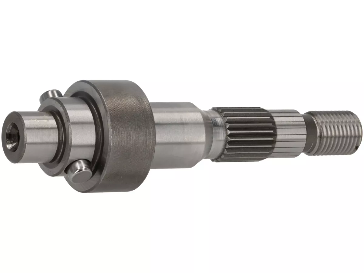 Albero ruota posteriore -MALOSSI- Piaggio Bravo, Boss, Boxer, Ciao, Cioa PX, Grillo, SI, Superbravo - 119,6mm / Ø 23mm - per CVT