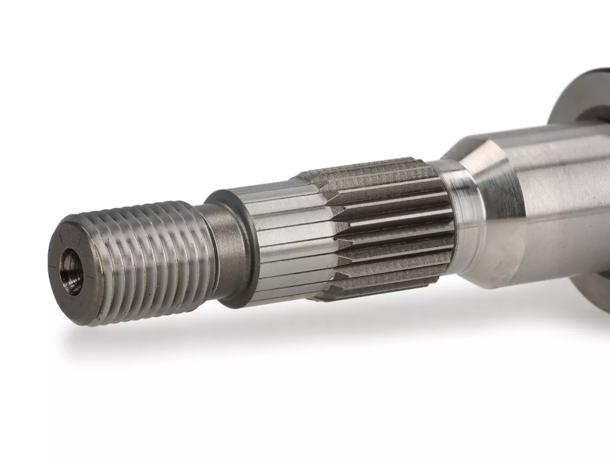 Albero ruota posteriore -MALOSSI- Piaggio Bravo, Boss, Boxer, Ciao, Cioa PX, Grillo, SI, Superbravo - 119,6mm / Ø 23mm - per CVT