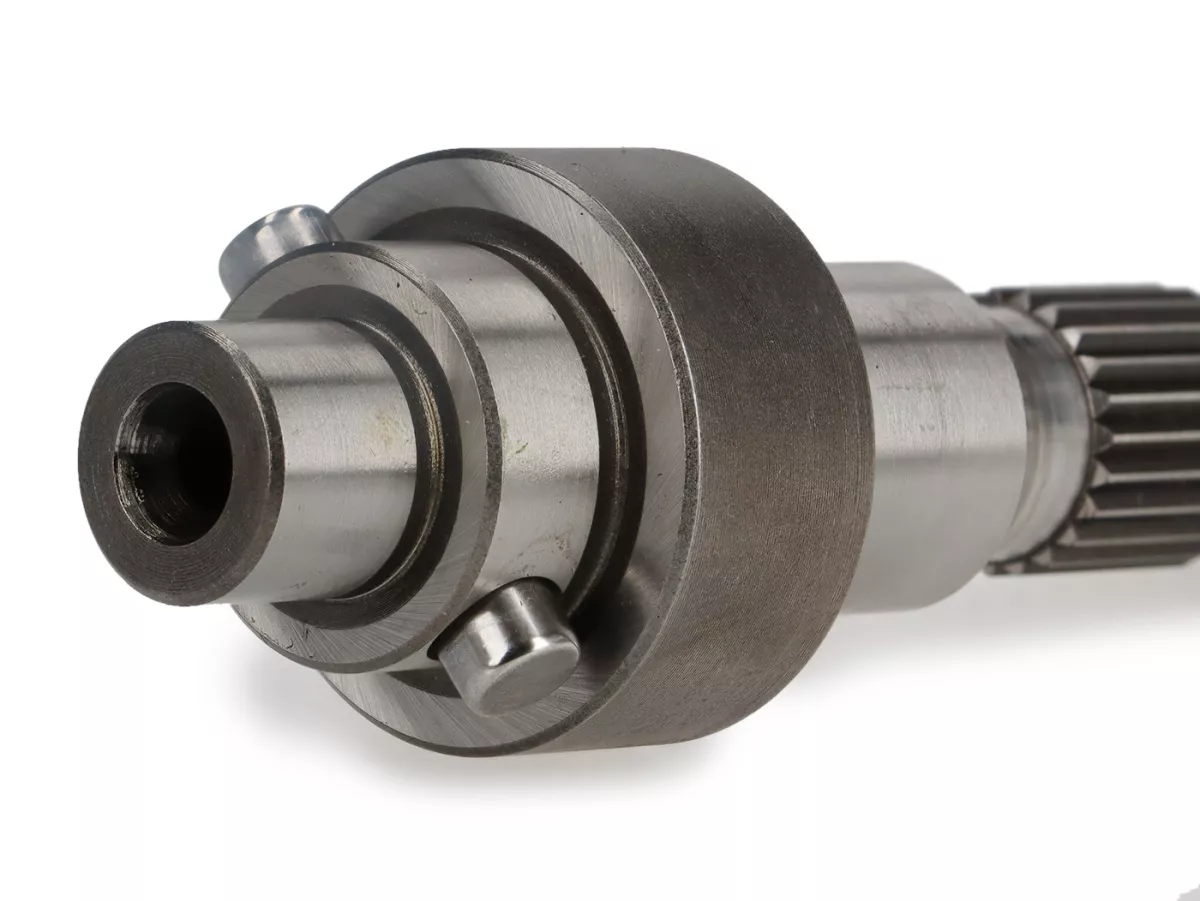 Albero ruota posteriore -MALOSSI- Piaggio Bravo, Boss, Boxer, Ciao, Cioa PX, Grillo, SI, Superbravo - 119,6mm / Ø 23mm - per CVT