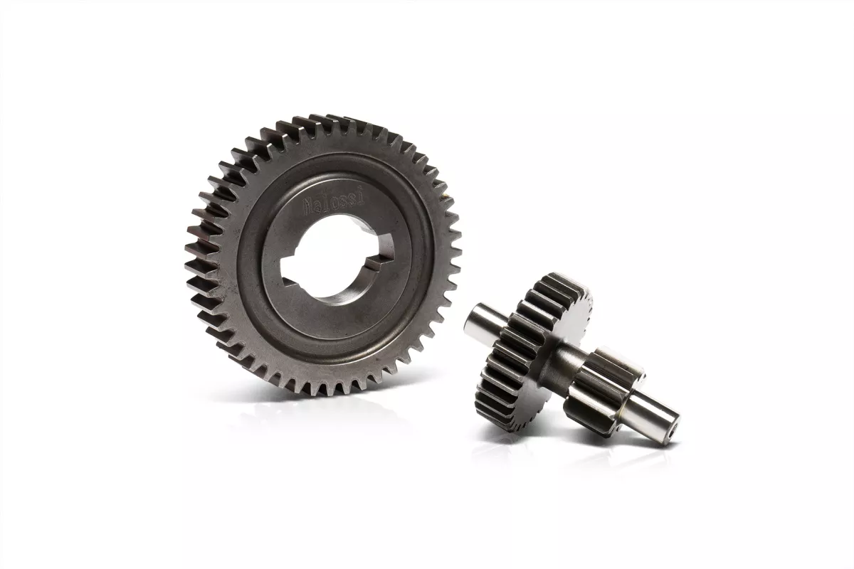 Gearbox sekunder -MALOSSI- HTQ - Piaggio Bravo, Boss, Boxer, Ciao, Cioa PX, Grillo, SI, Superbravo - 10/47 = 1:4,7