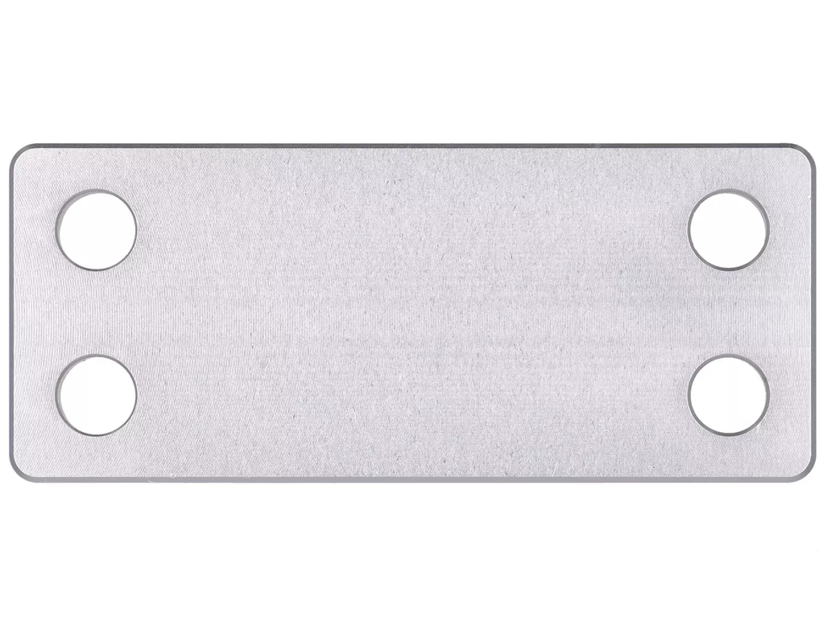 Flange plate for pressure loss test -MB DEVELOPMENTS- exhaust flange Lambretta - oval