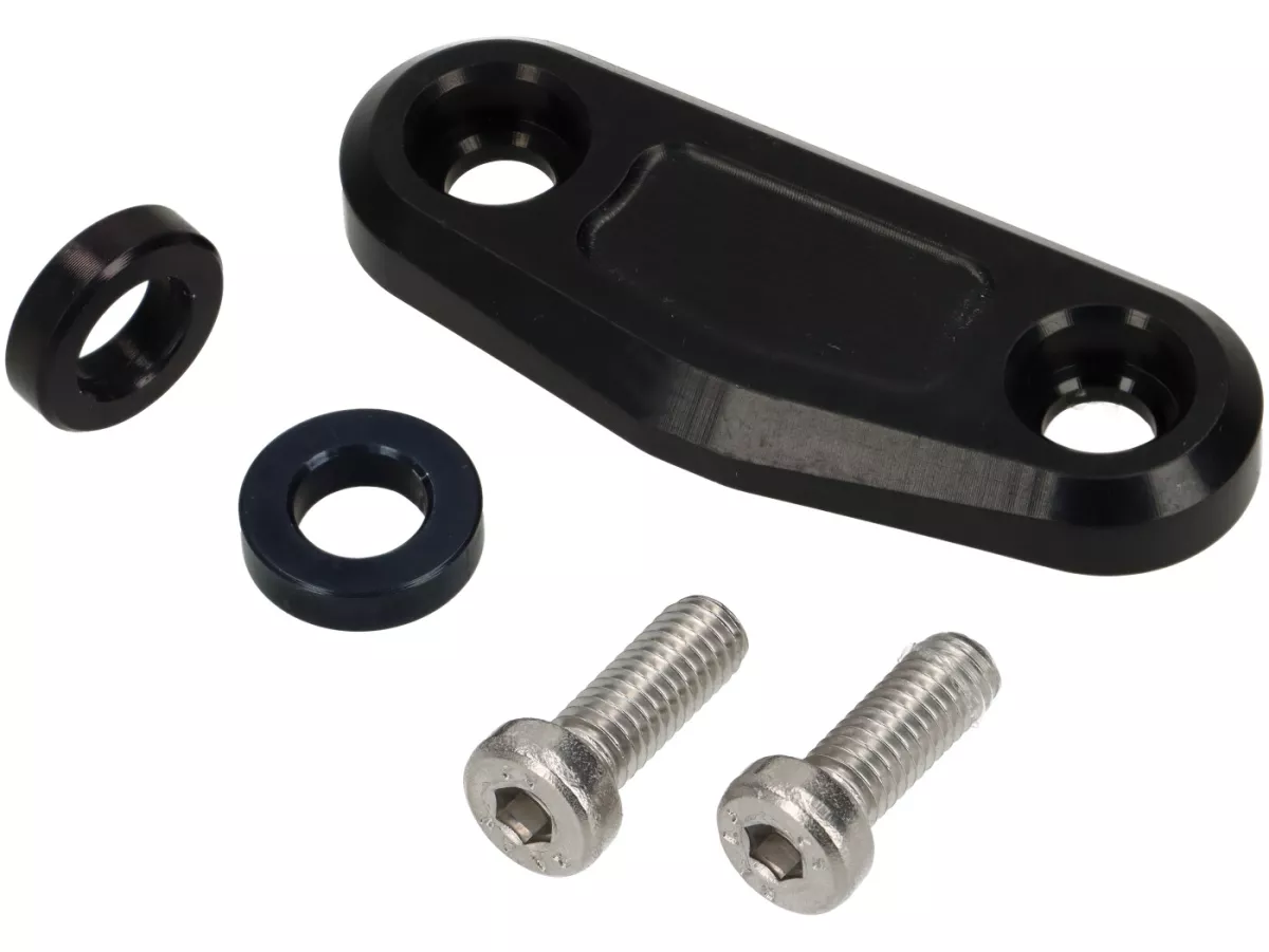 Afdekking CNC duo handgreep passagier -MG-BIKETEC- Vespa GTL 125-200, GTS 125-310 GTV 125-310 - zwart