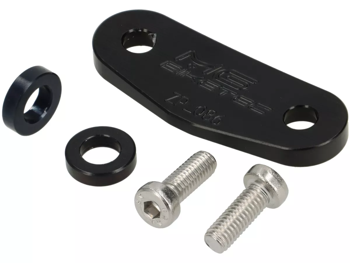 Afdekking CNC duo handgreep passagier -MG-BIKETEC- Vespa GTL 125-200, GTS 125-310 GTV 125-310 - zwart