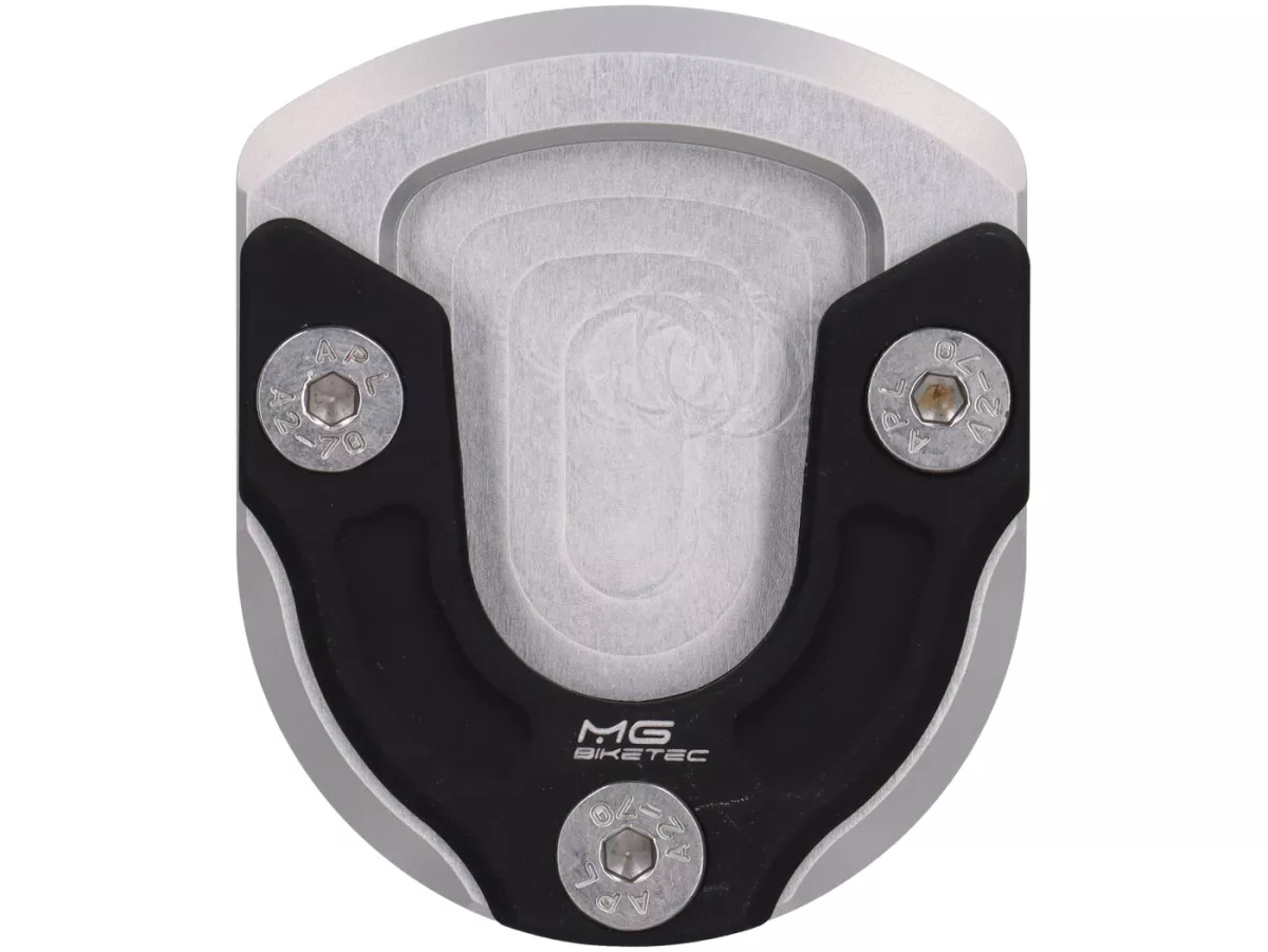 Piedino cavalletto laterale -MG-BIKETEC- Vespa GTL 125-200, GTS 125-300, GTV 125-300 - argento